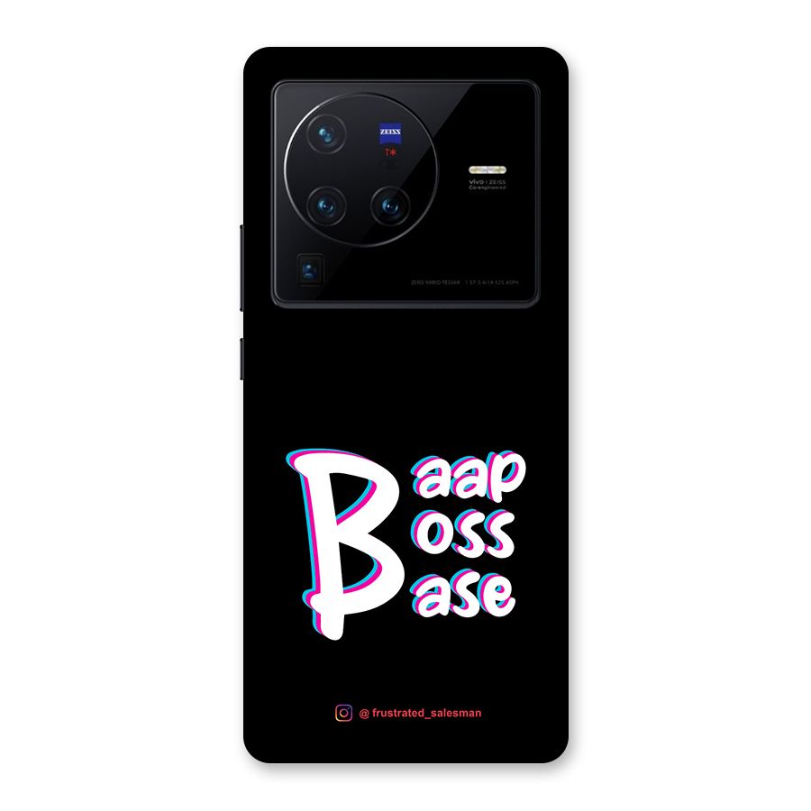 Baap Boss Base Black Back Case for Vivo X80 Pro