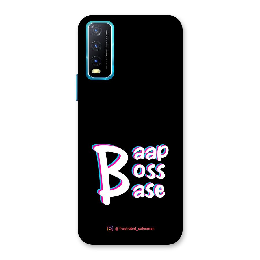 Baap Boss Base Black Back Case for Vivo Y20