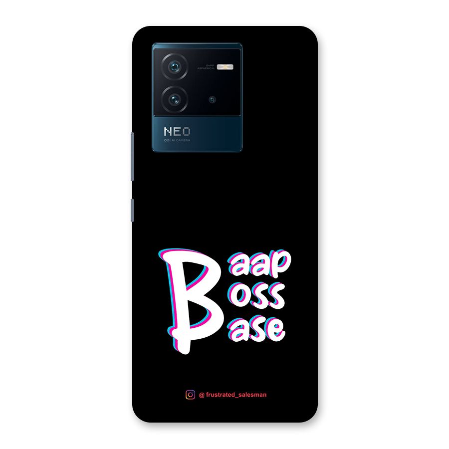 Baap Boss Base Black Back Case for Vivo iQOO Neo 6 5G