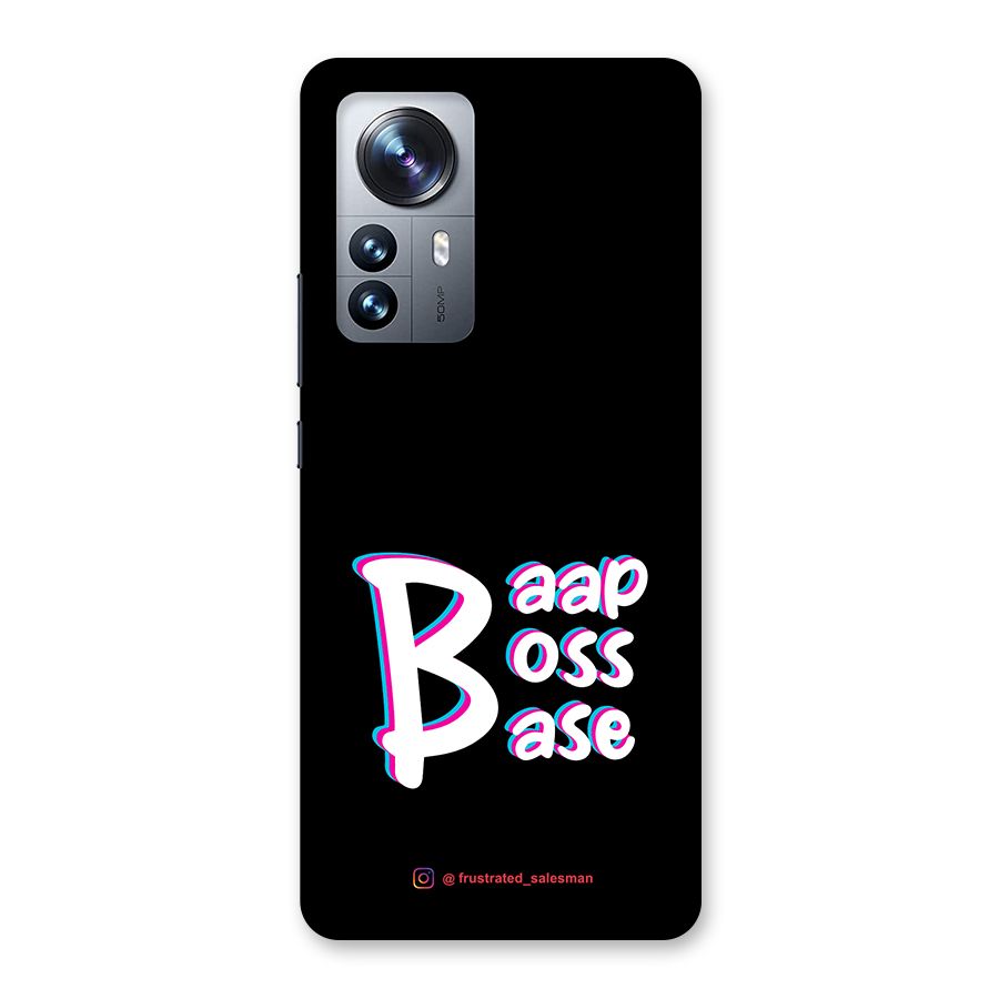 Baap Boss Base Black Back Case for Xiaomi 12 Pro