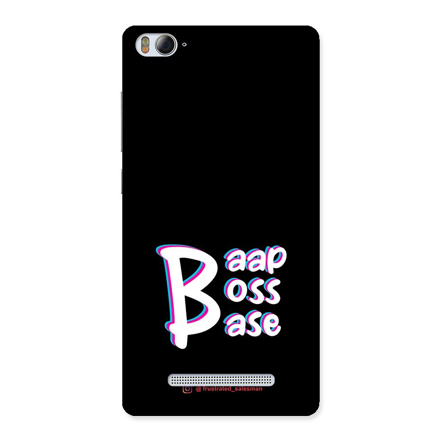 Baap Boss Base Black Back Case for Xiaomi Mi4i