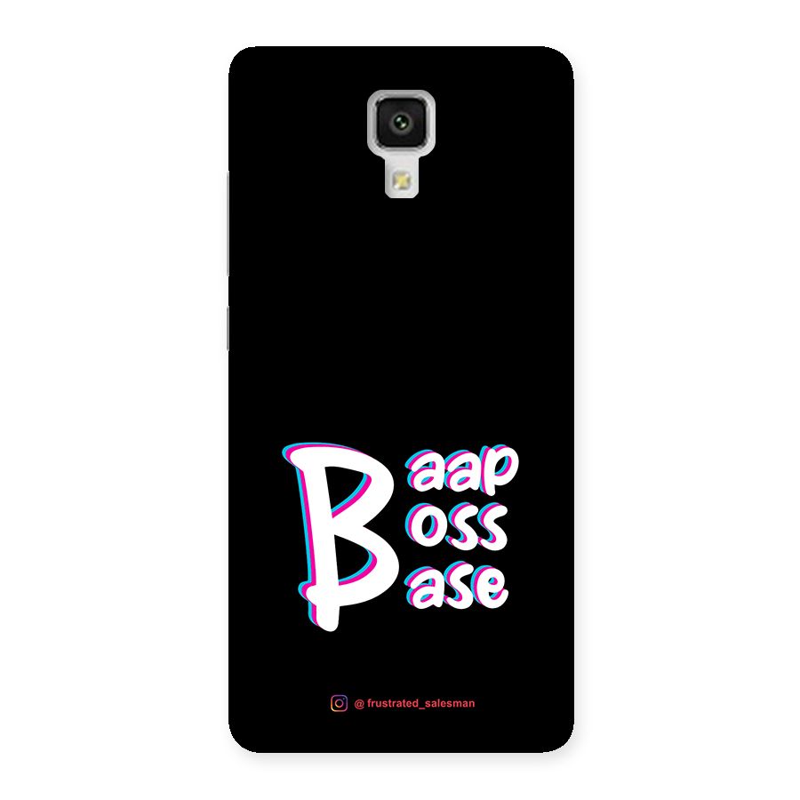 Baap Boss Base Black Back Case for Xiaomi Mi 4