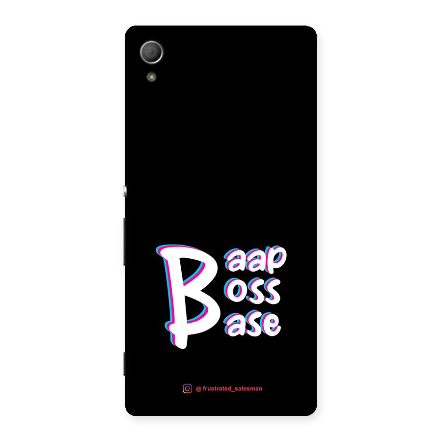 Baap Boss Base Black Back Case for Xperia Z4