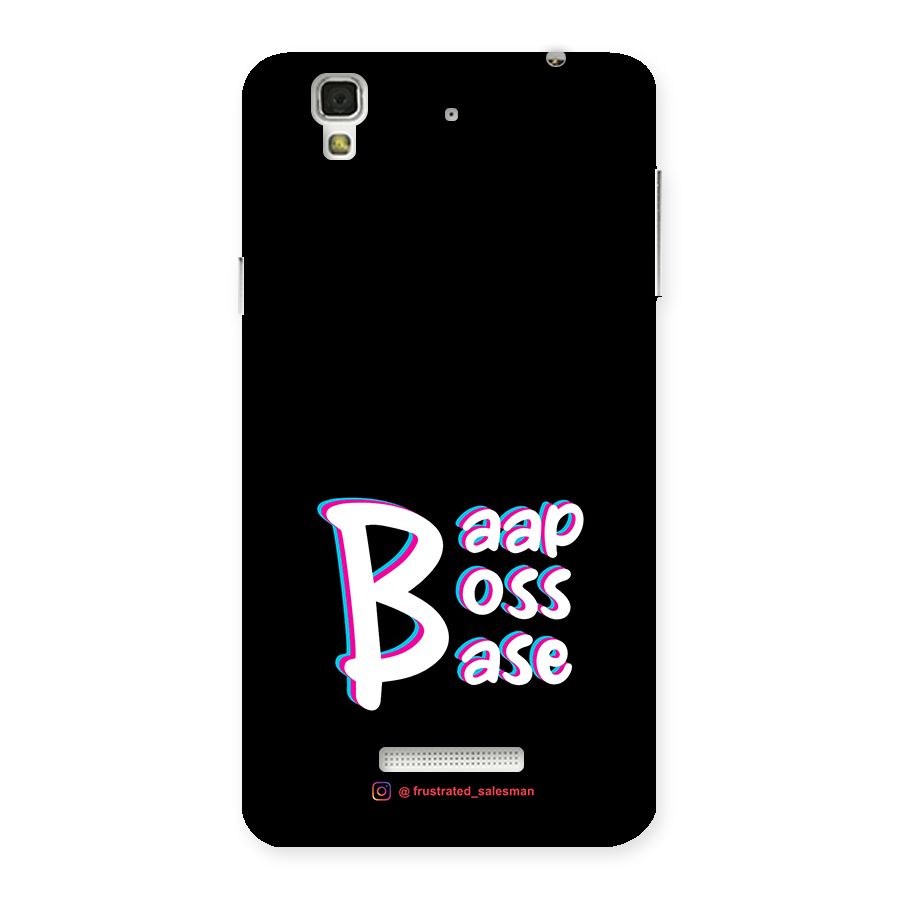 Baap Boss Base Black Back Case for YU Yureka Plus