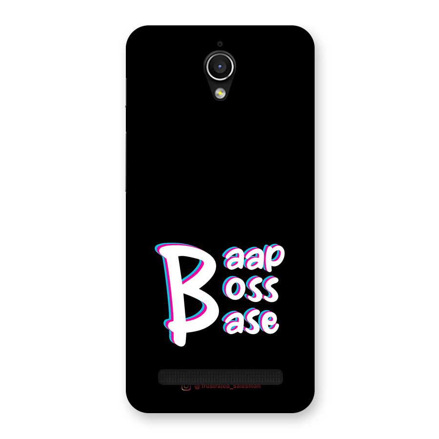Baap Boss Base Black Back Case for Zenfone Go