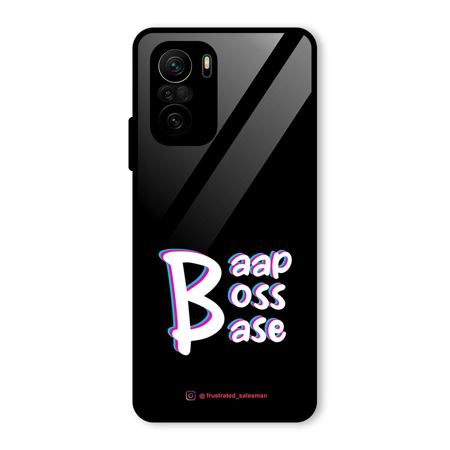 Baap Boss Base Black Glass Back Case for Mi 11X Pro