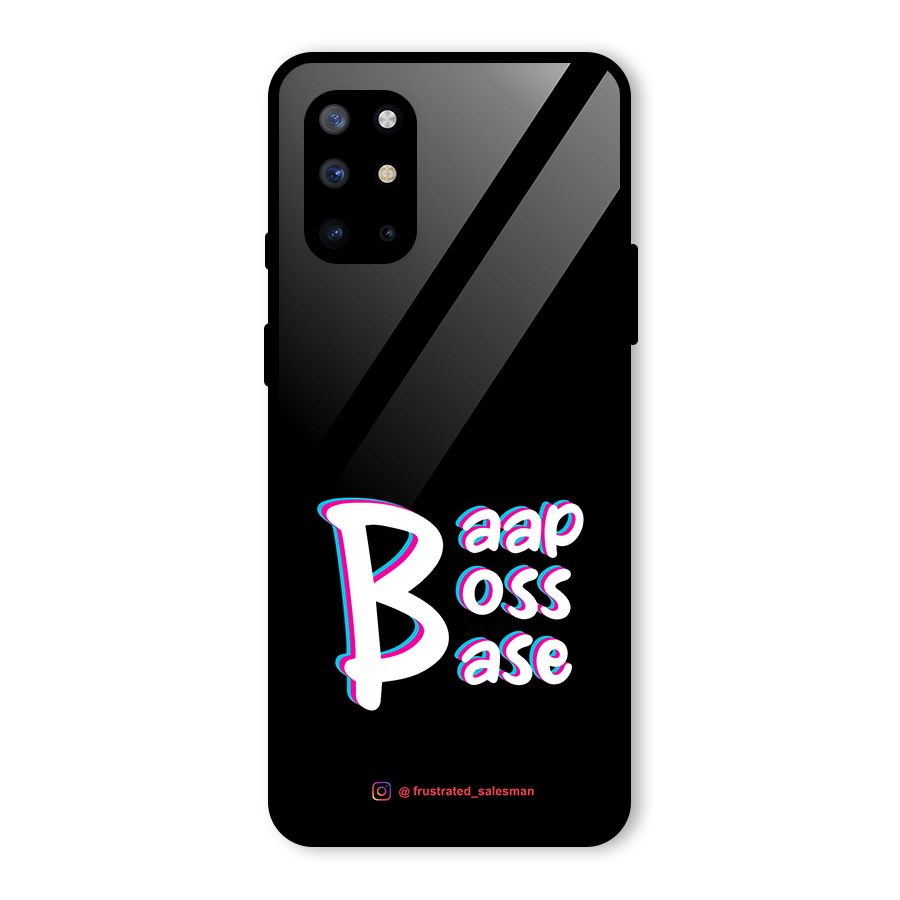 Baap Boss Base Black Glass Back Case for OnePlus 8T