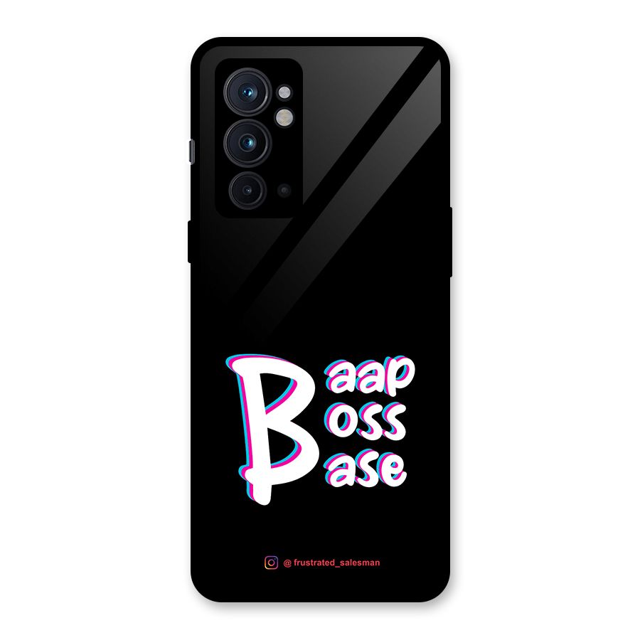 Baap Boss Base Black Glass Back Case for OnePlus 9RT 5G