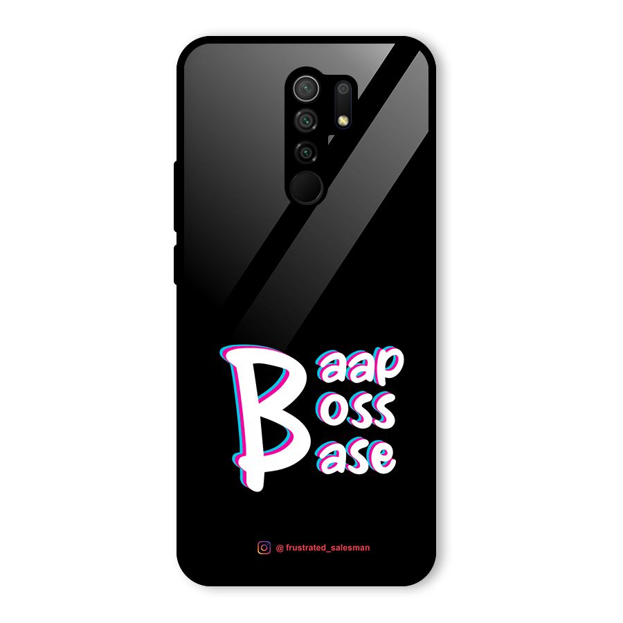 Baap Boss Base Black Glass Back Case for Poco M2