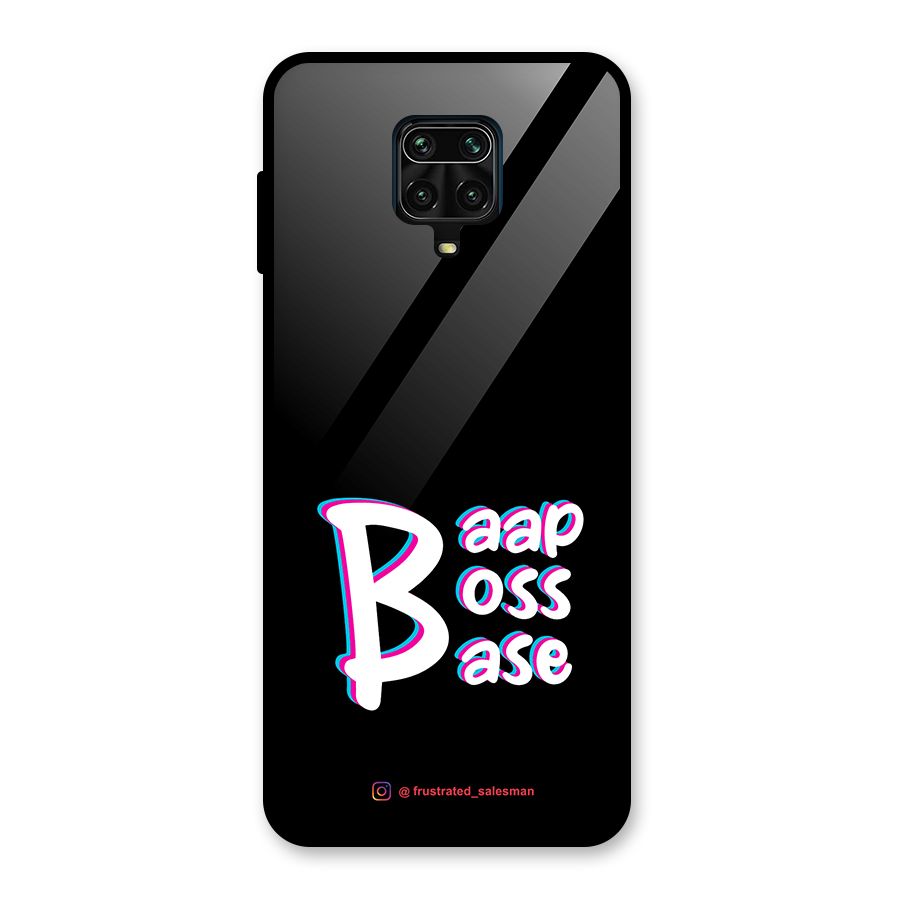 Baap Boss Base Black Glass Back Case for Poco M2 Pro