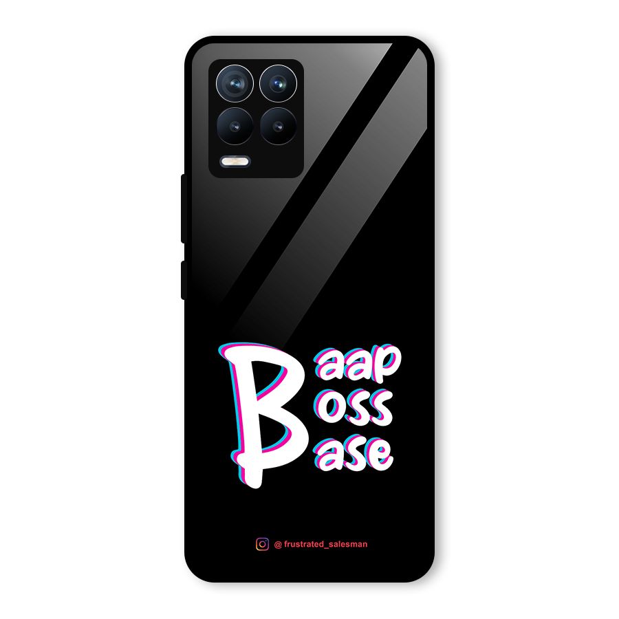 Baap Boss Base Black Glass Back Case for Realme 8 Pro