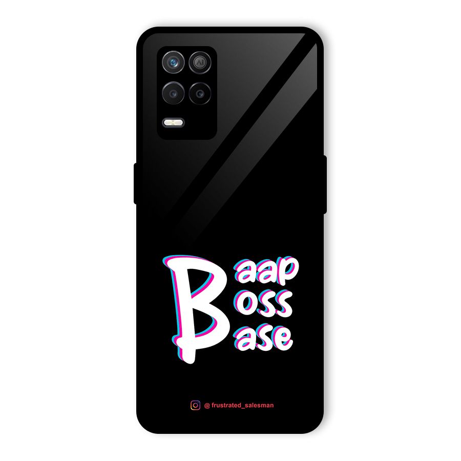 Baap Boss Base Black Glass Back Case for Realme 9 5G