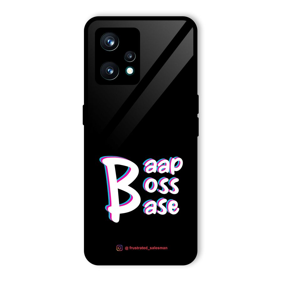 Baap Boss Base Black Glass Back Case for Realme 9 Pro Plus 5G
