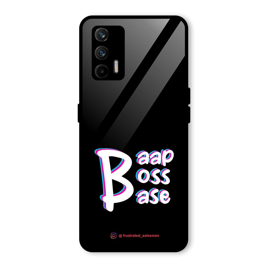Baap Boss Base Black Glass Back Case for Realme GT 5G