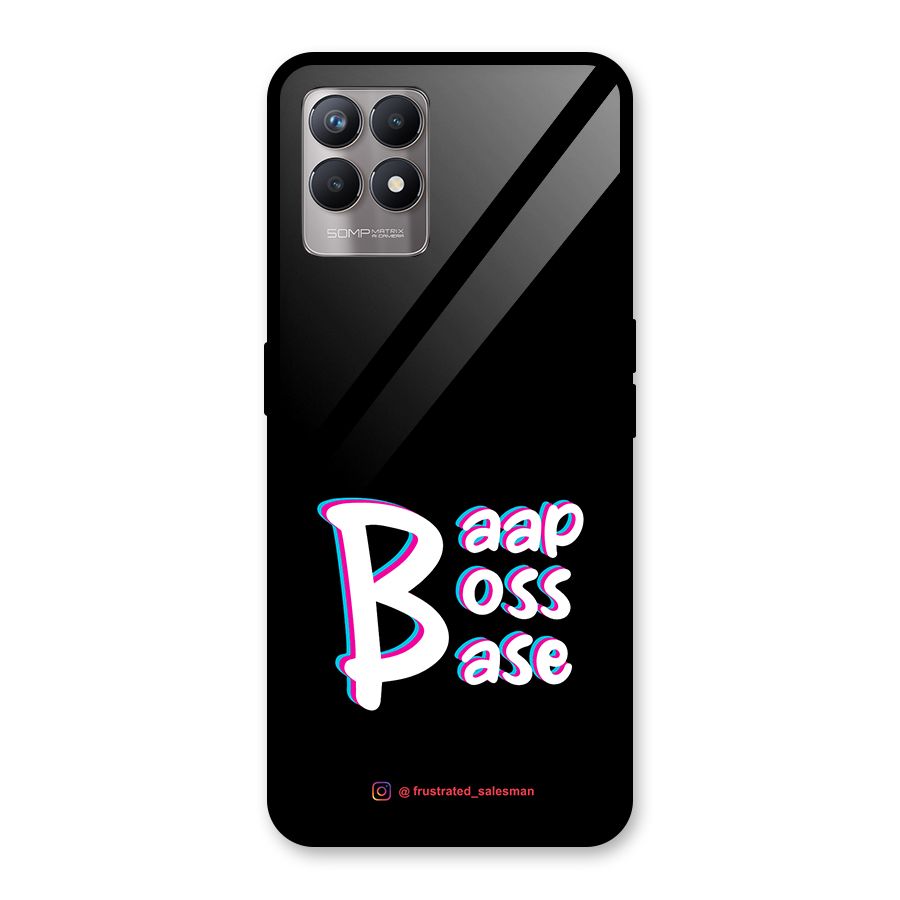 Baap Boss Base Black Glass Back Case for Realme Narzo 50