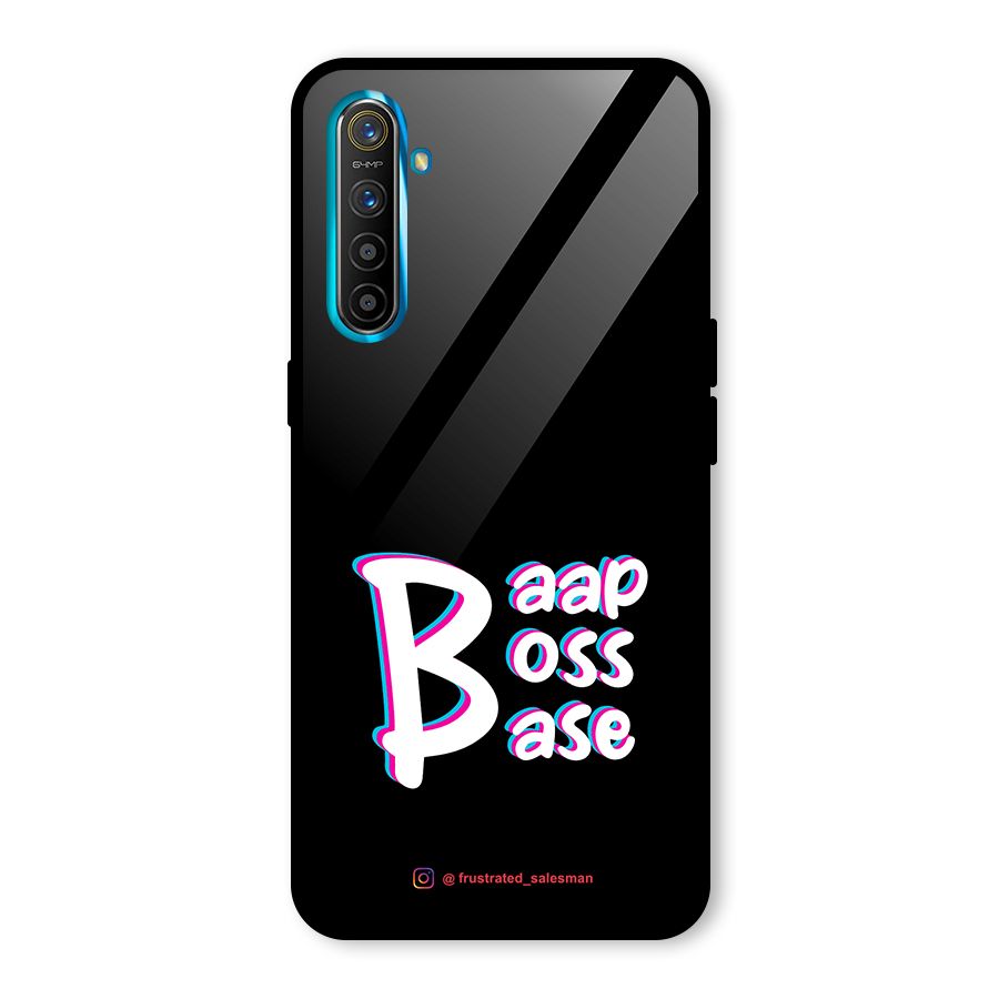 Baap Boss Base Black Glass Back Case for Realme XT