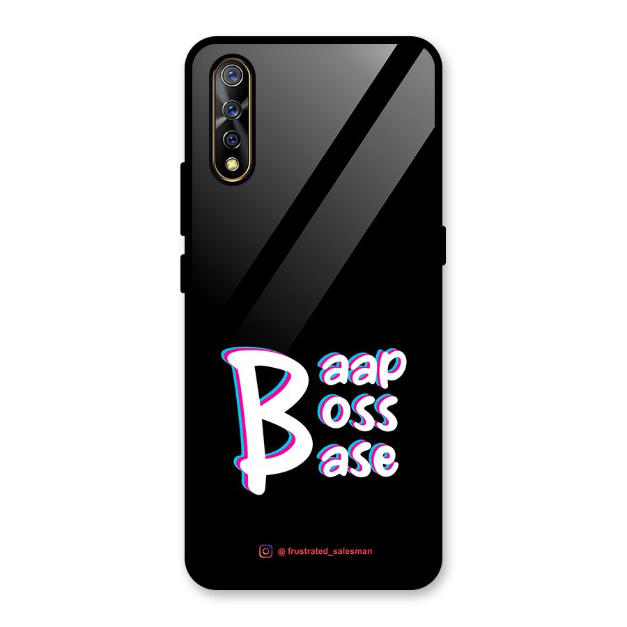 Baap Boss Base Black Glass Back Case for Vivo S1