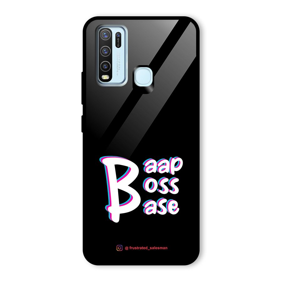 Baap Boss Base Black Glass Back Case for Vivo Y50