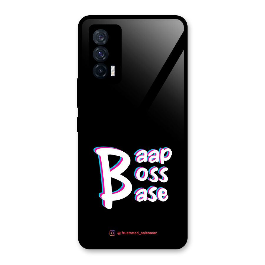 Baap Boss Base Black Glass Back Case for Vivo iQOO 7 5G