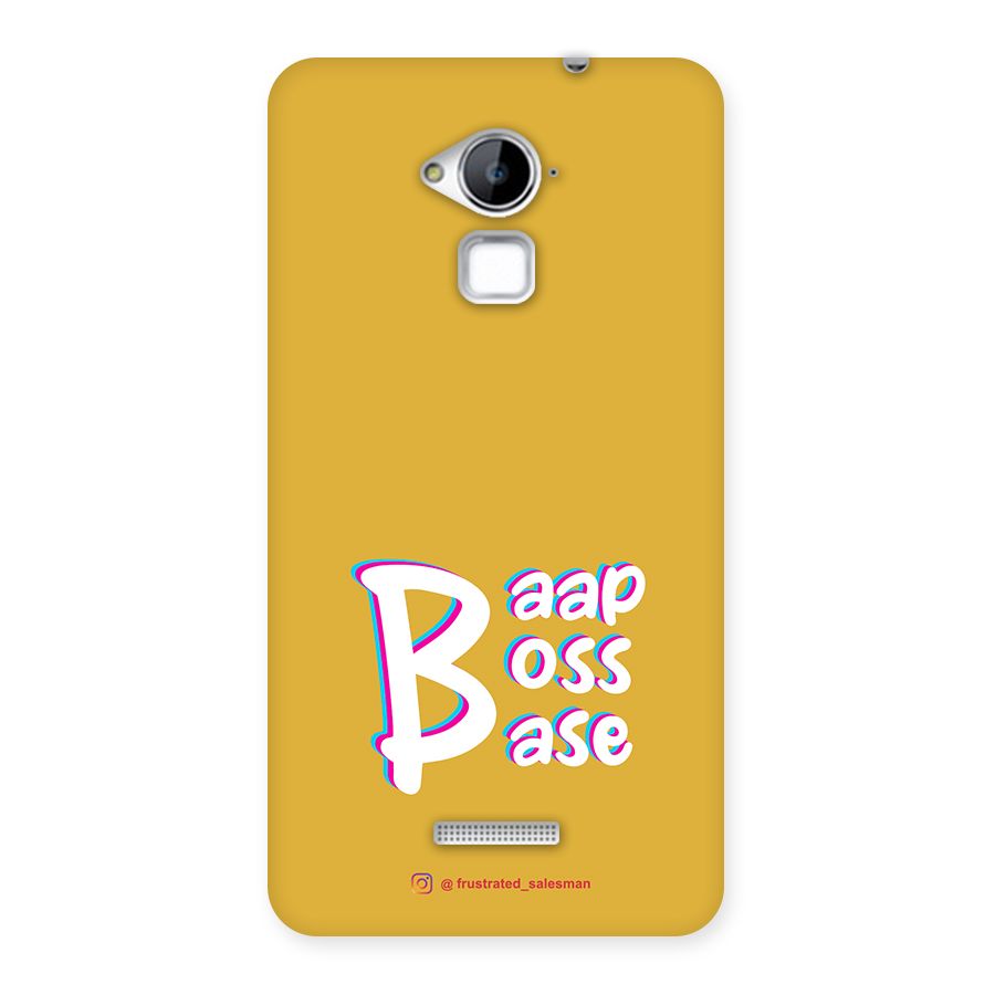 Baap Boss Base Mustard Yellow Back Case for Coolpad Note 3