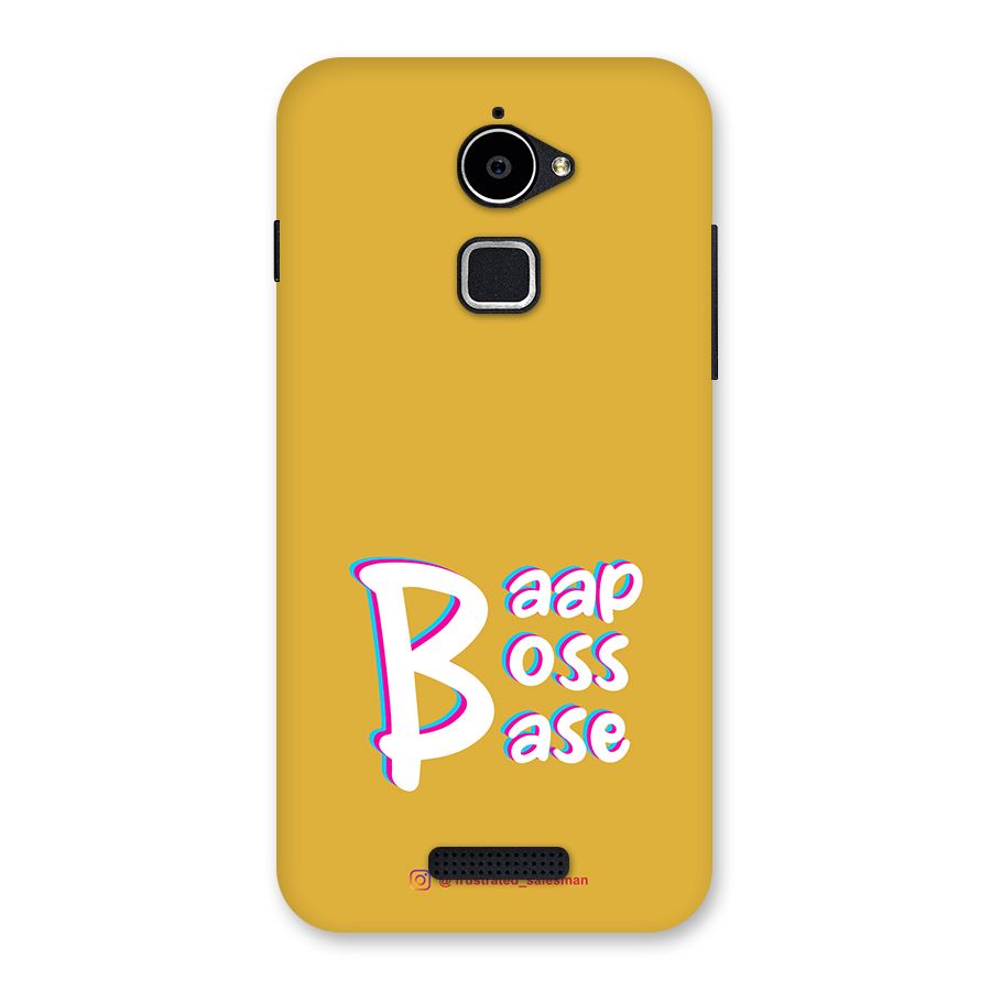 Baap Boss Base Mustard Yellow Back Case for Coolpad Note 3 Lite