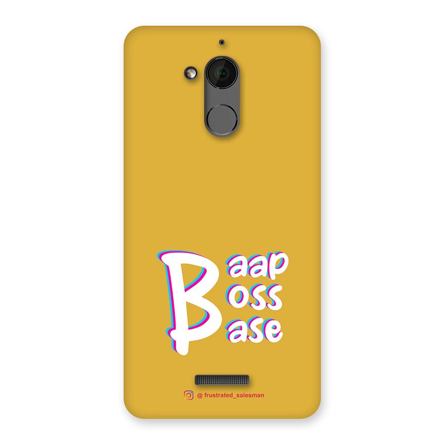 Baap Boss Base Mustard Yellow Back Case for Coolpad Note 5