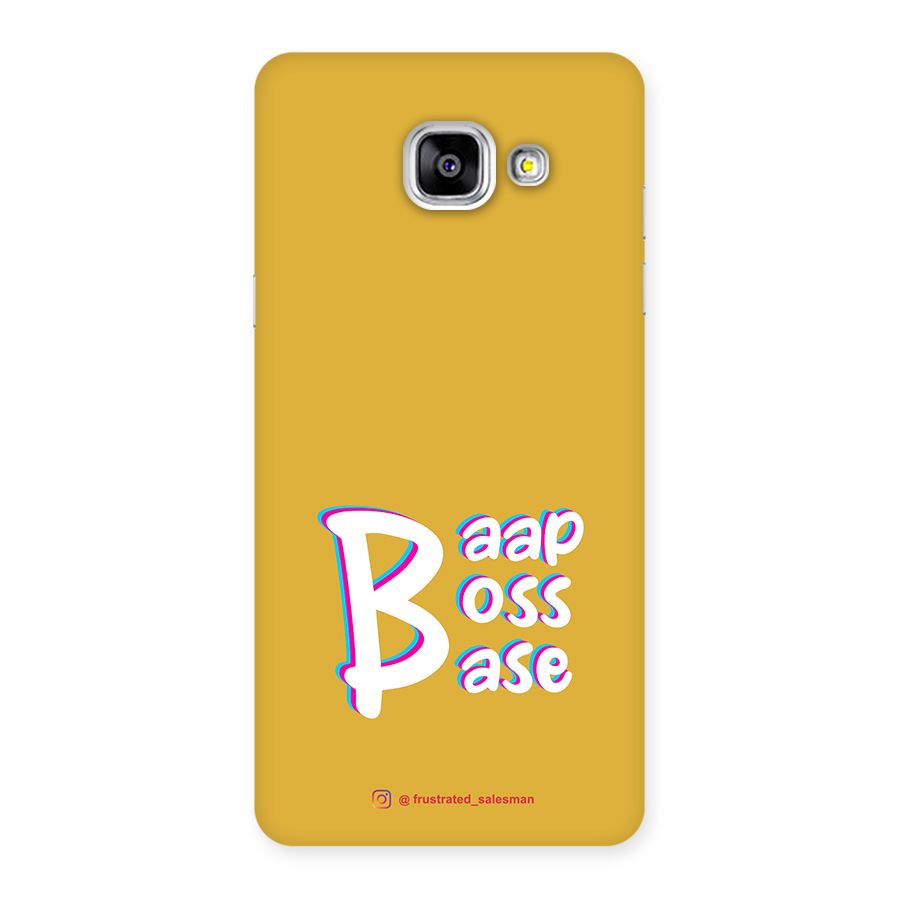 Baap Boss Base Mustard Yellow Back Case for Galaxy A5 2016