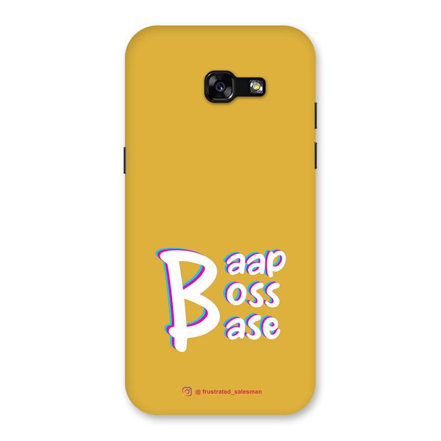 Baap Boss Base Mustard Yellow Back Case for Galaxy A5 2017