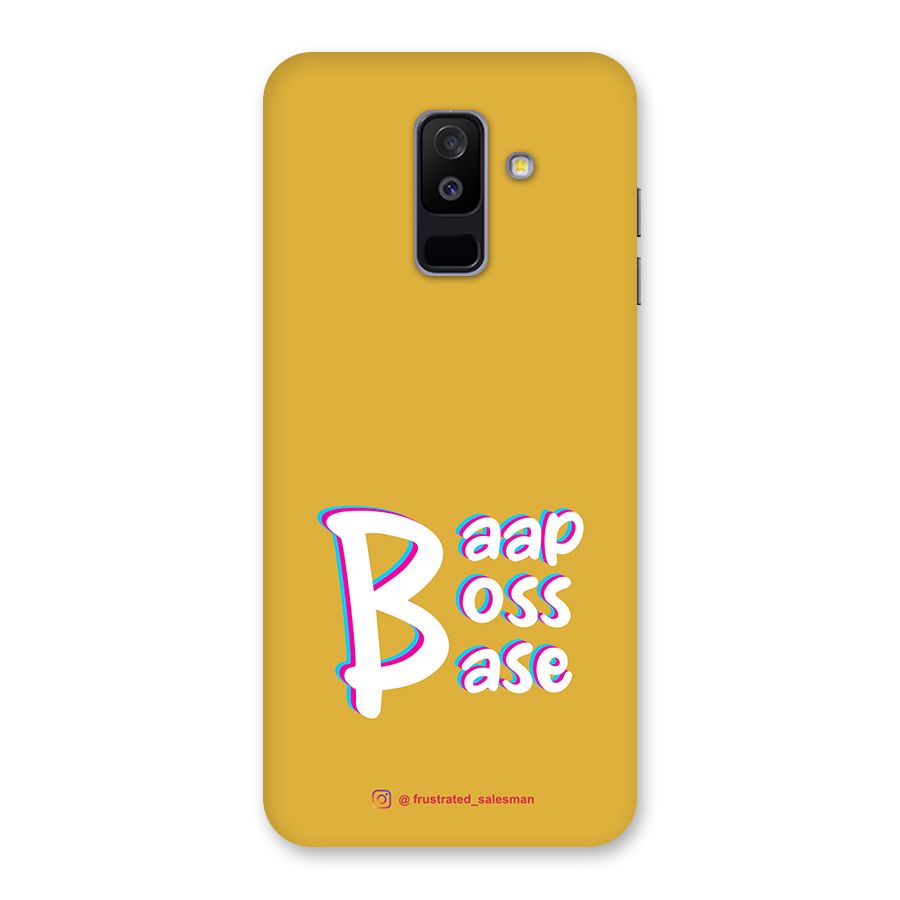Baap Boss Base Mustard Yellow Back Case for Galaxy A6 Plus