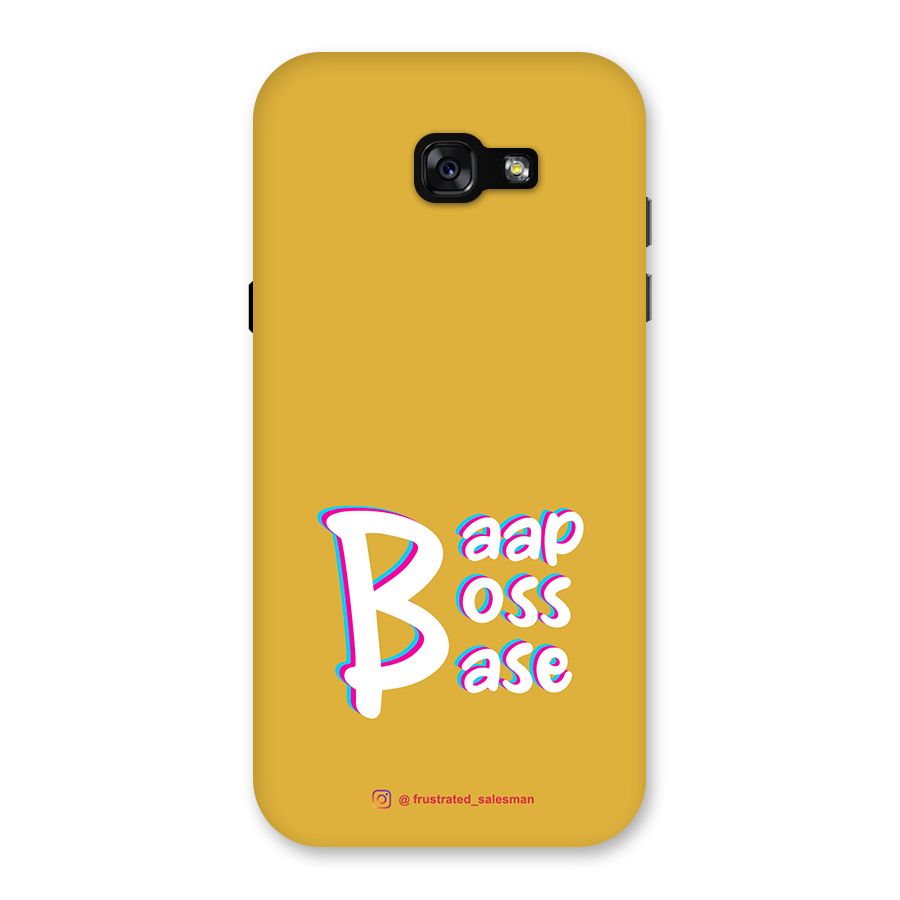 Baap Boss Base Mustard Yellow Back Case for Galaxy A7 (2017)