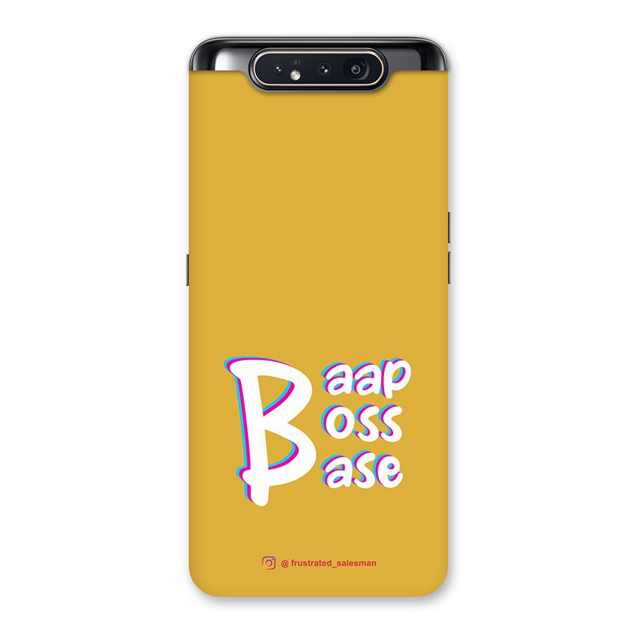 Baap Boss Base Mustard Yellow Back Case for Galaxy A80