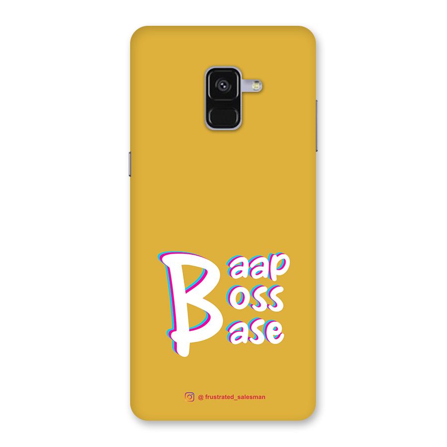 Baap Boss Base Mustard Yellow Back Case for Galaxy A8 Plus