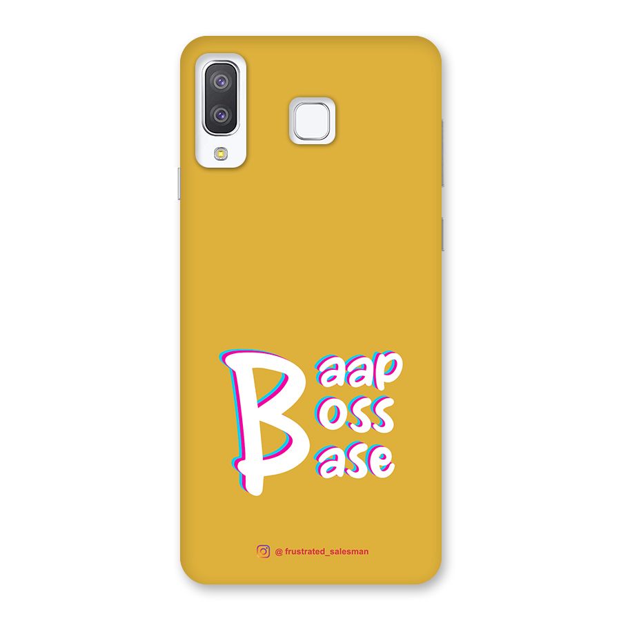 Baap Boss Base Mustard Yellow Back Case for Galaxy A8 Star