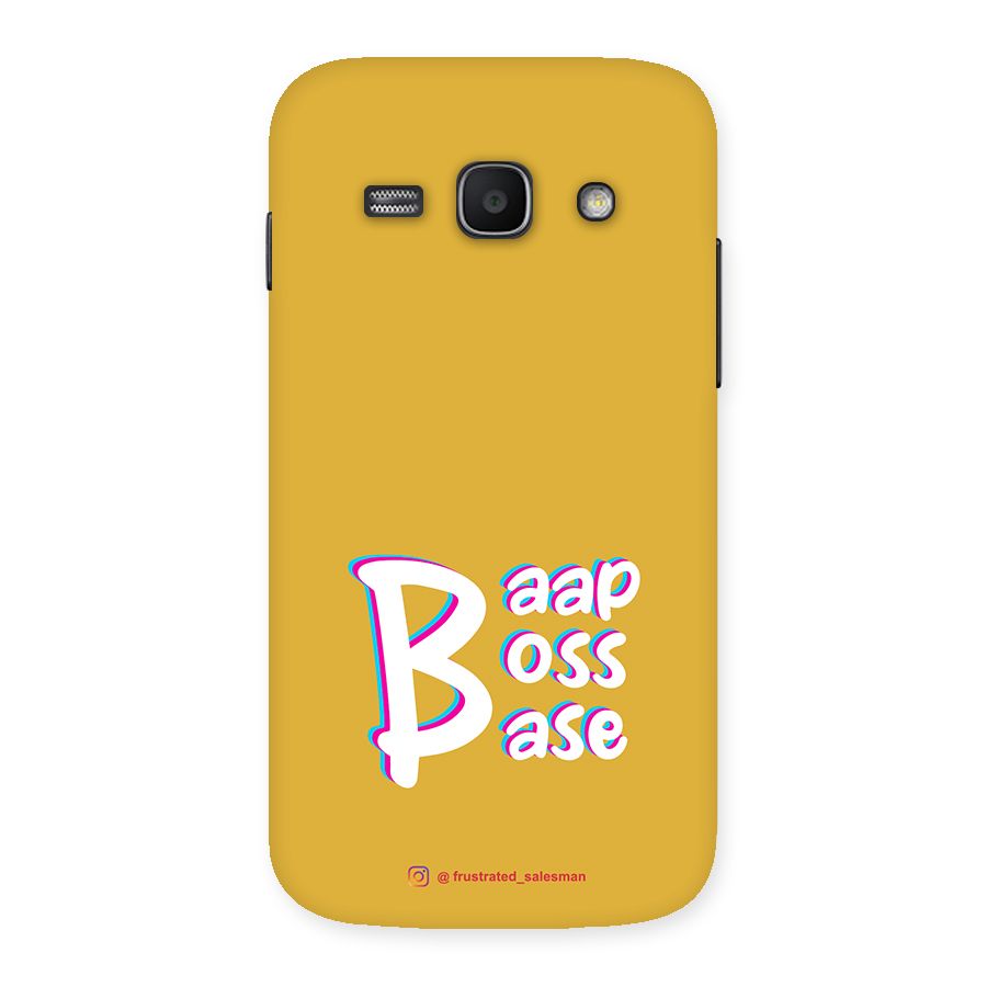 Baap Boss Base Mustard Yellow Back Case for Galaxy Ace 3