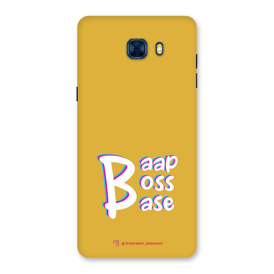 Baap Boss Base Mustard Yellow Back Case for Galaxy C7 Pro
