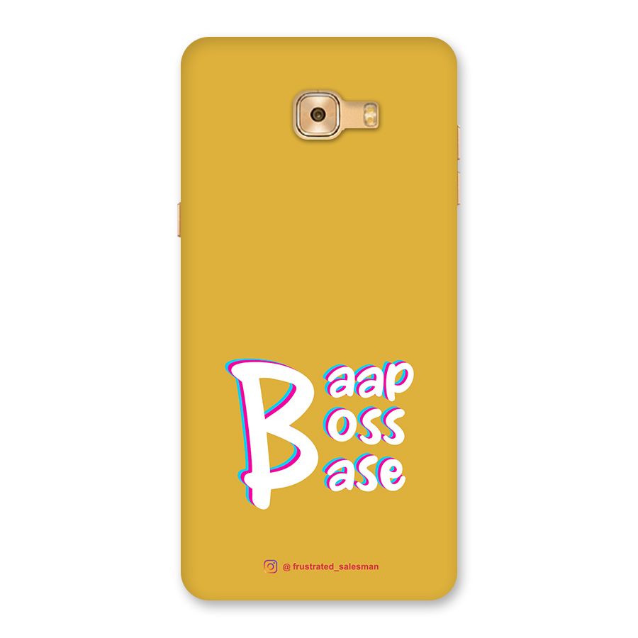 Baap Boss Base Mustard Yellow Back Case for Galaxy C9 Pro