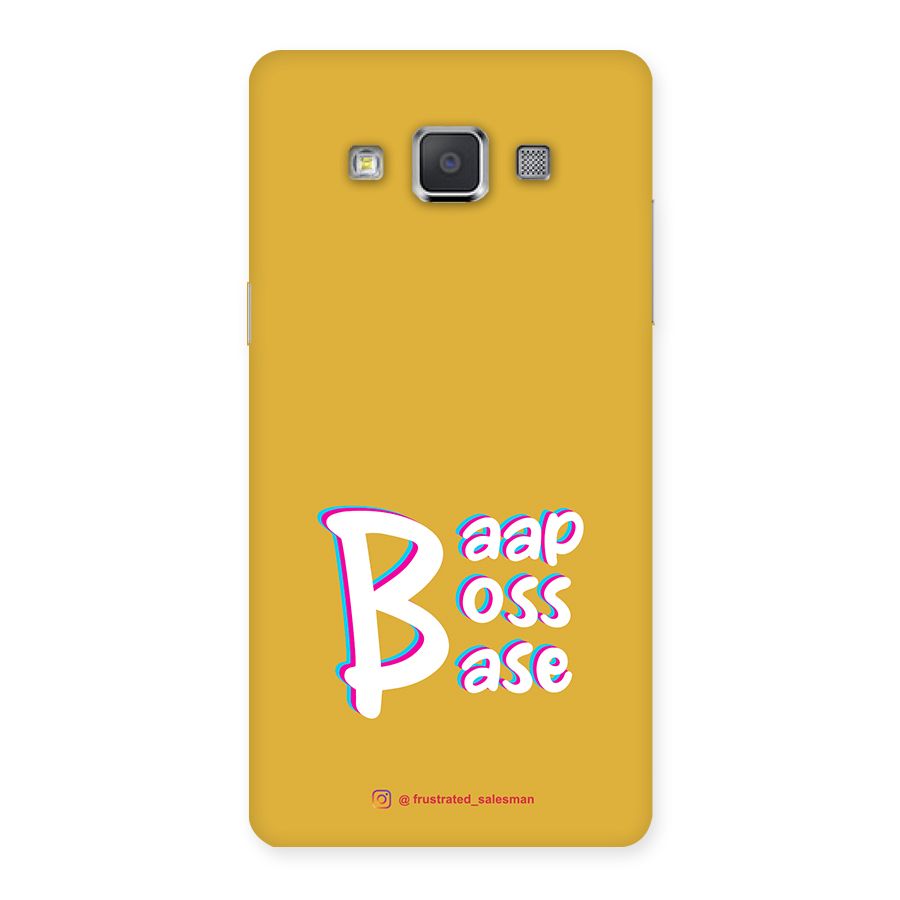 Baap Boss Base Mustard Yellow Back Case for Galaxy Grand 3
