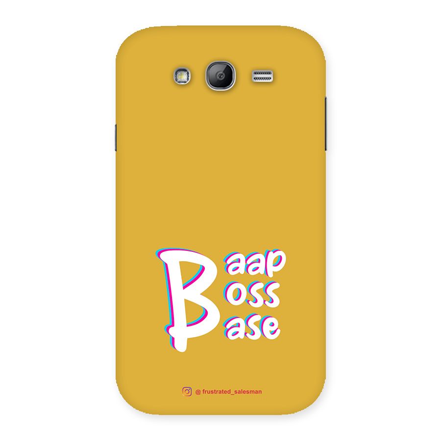 Baap Boss Base Mustard Yellow Back Case for Galaxy Grand Neo