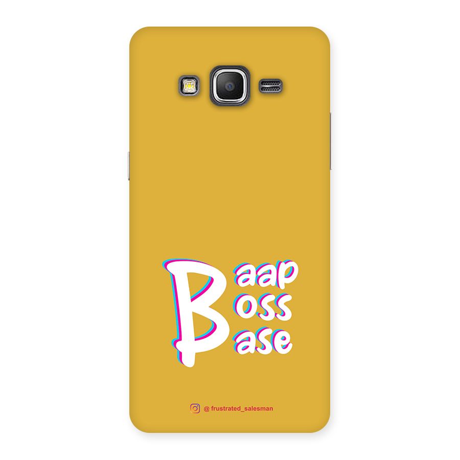 Baap Boss Base Mustard Yellow Back Case for Galaxy Grand Prime