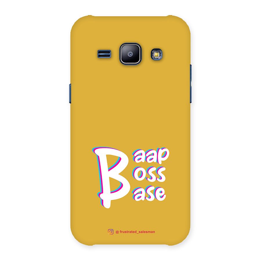 Baap Boss Base Mustard Yellow Back Case for Galaxy J1
