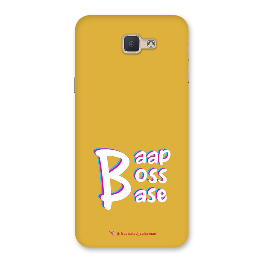 Baap Boss Base Mustard Yellow Back Case for Galaxy J5 Prime
