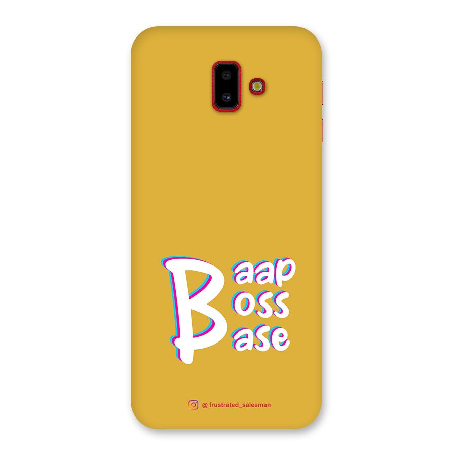 Baap Boss Base Mustard Yellow Back Case for Galaxy J6 Plus