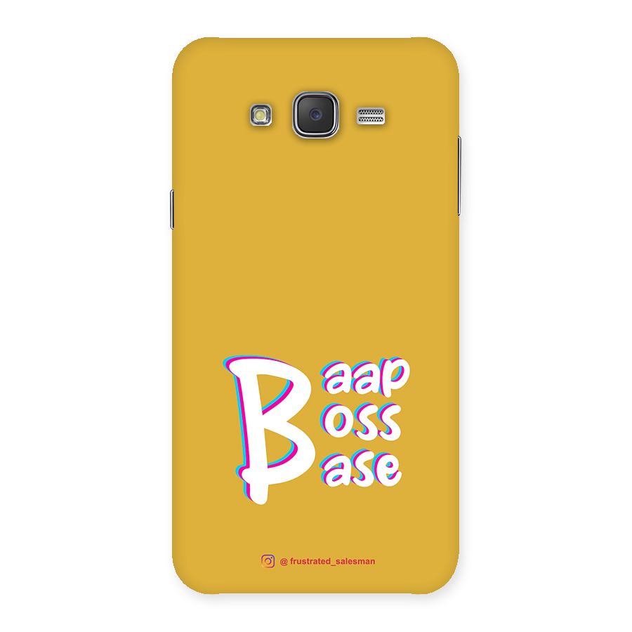Baap Boss Base Mustard Yellow Back Case for Galaxy J7