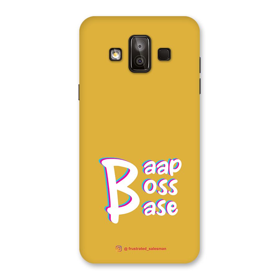 Baap Boss Base Mustard Yellow Back Case for Galaxy J7 Duo
