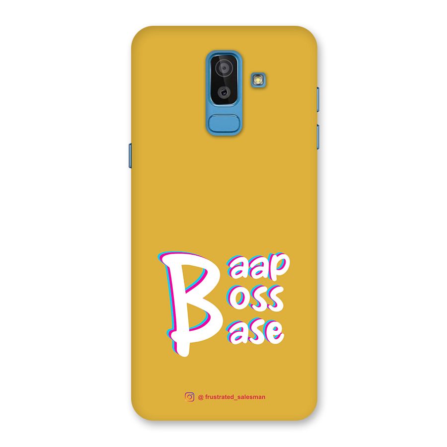 Baap Boss Base Mustard Yellow Back Case for Galaxy J8