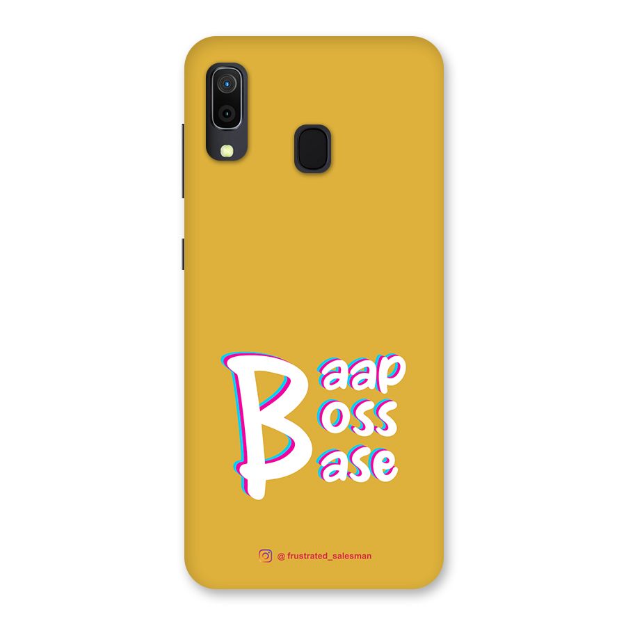 Baap Boss Base Mustard Yellow Back Case for Galaxy M10s