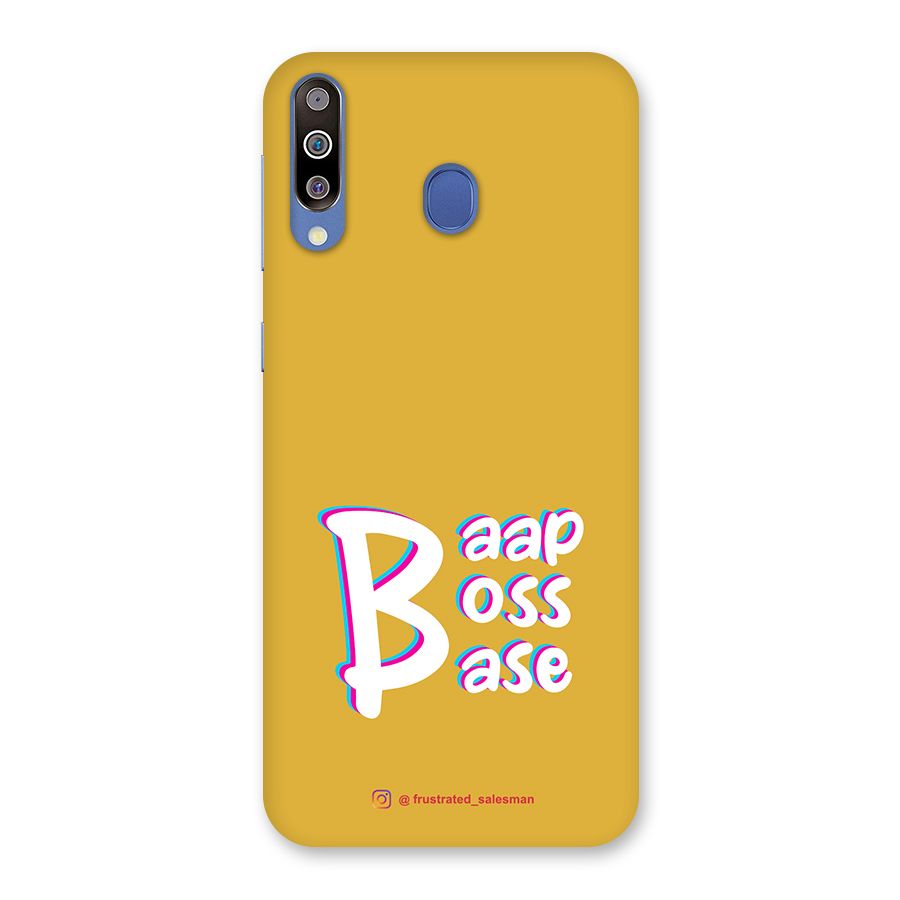 Baap Boss Base Mustard Yellow Back Case for Galaxy M30