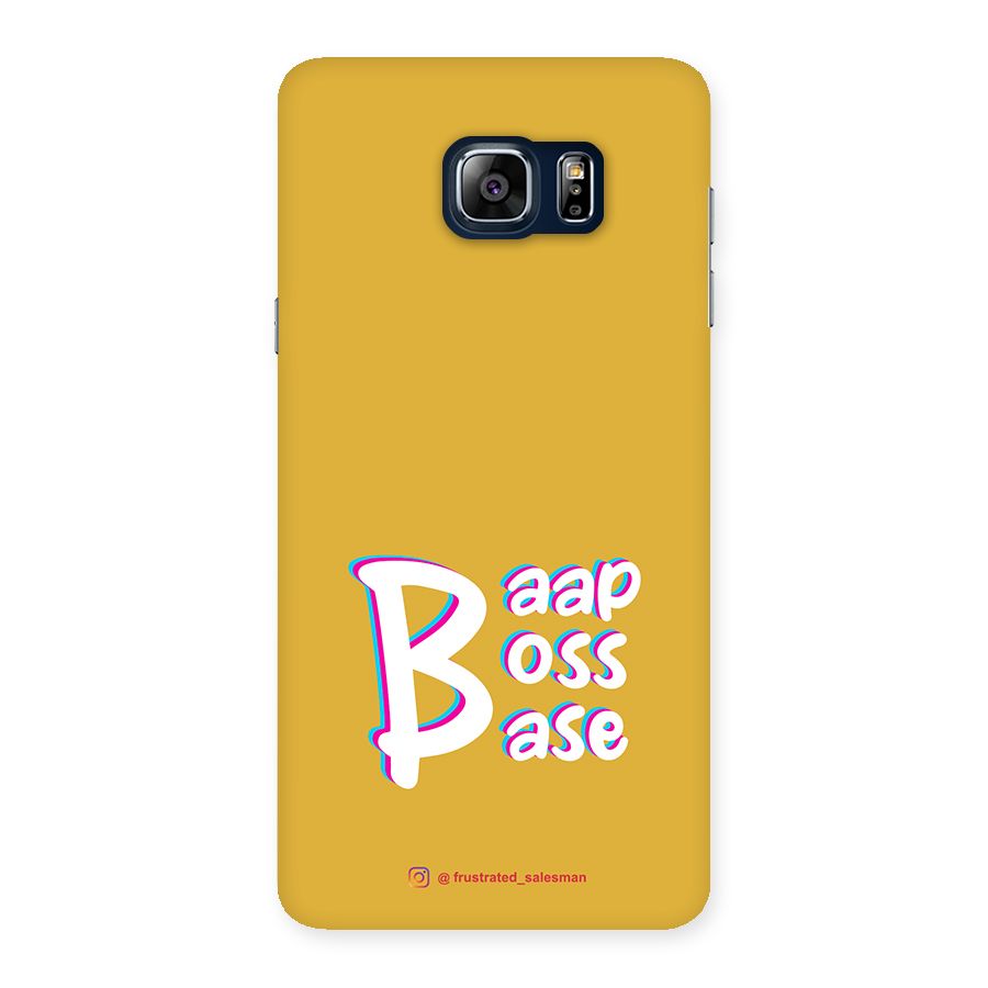 Baap Boss Base Mustard Yellow Back Case for Galaxy Note 5