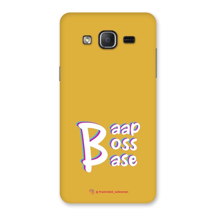Baap Boss Base Mustard Yellow Back Case for Galaxy On7 2015