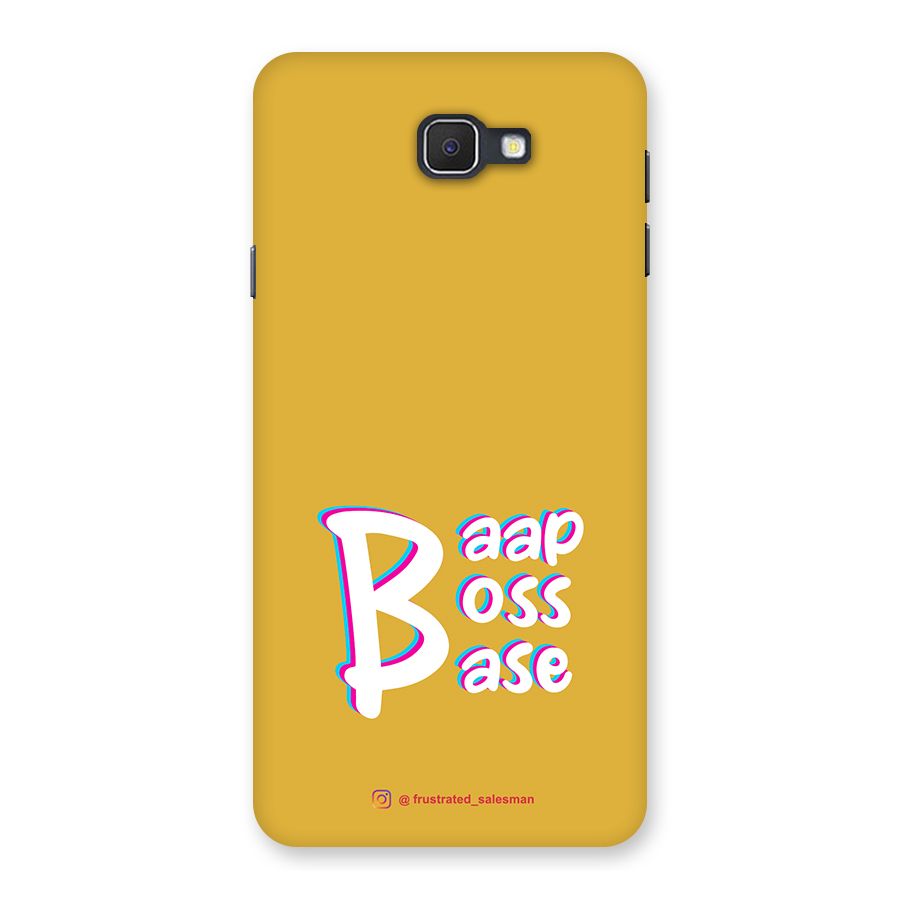 Baap Boss Base Mustard Yellow Back Case for Galaxy On7 2016